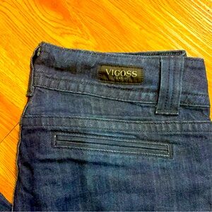 Vigoss Classic Women’s Dark Wash Wide Leg Jeans